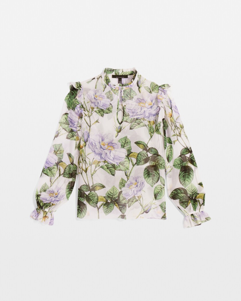 WHBM Romantic Chiffon Blouse